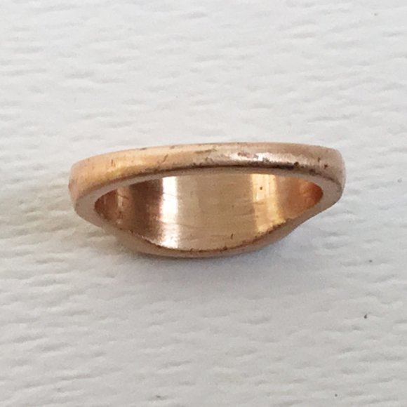 Kendra Scott Mel Cocktail Abalone Shell Rose Gold Ring Size 6.75 As Is - Picture 4 of 8